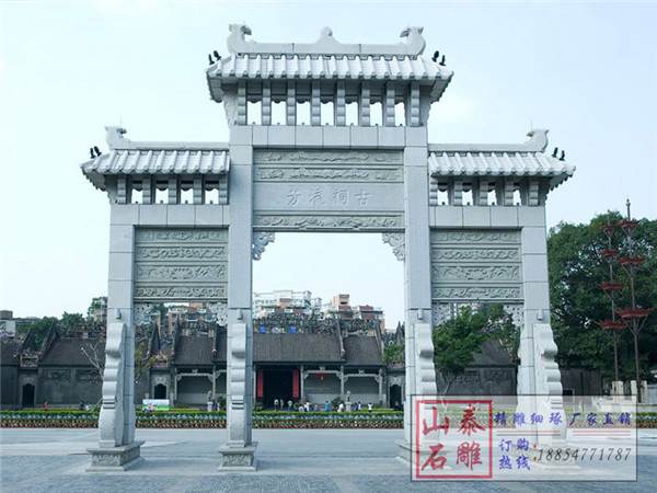 石雕欄桿、石拱橋、石欄桿