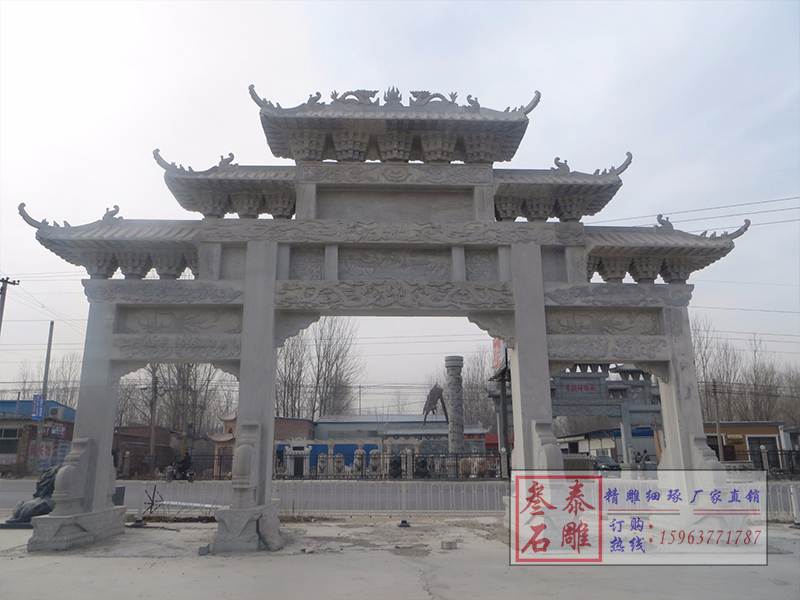 石雕欄桿、石拱橋、石欄桿