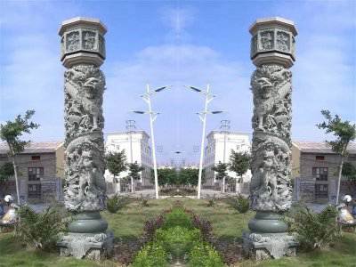 石雕欄桿、石拱橋、石欄桿