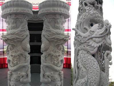 石雕欄桿、石拱橋、石欄桿