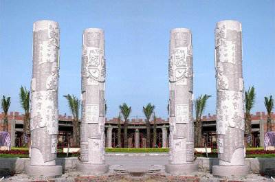 石雕欄桿、石拱橋、石欄桿