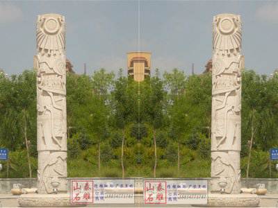 石雕欄桿、石拱橋、石欄桿