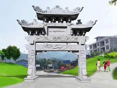 石雕欄桿、石拱橋、石欄桿