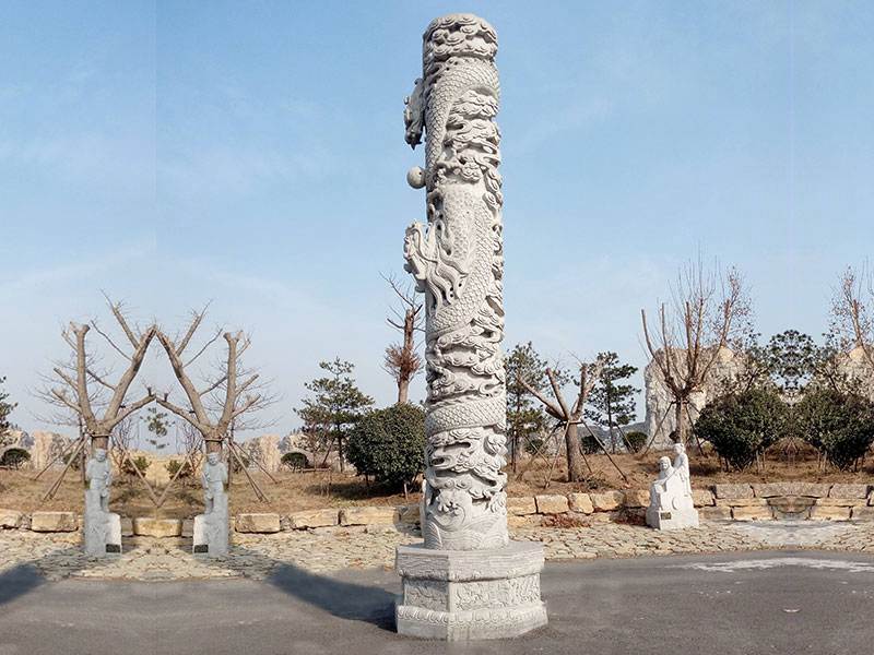 石雕盤(pán)龍柱