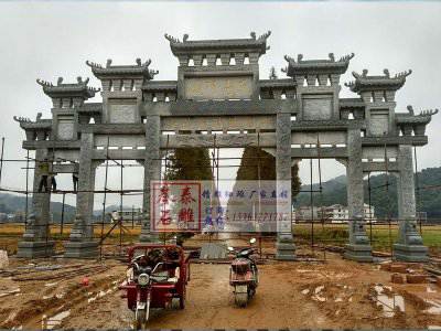 石雕欄桿、石拱橋、石欄桿
