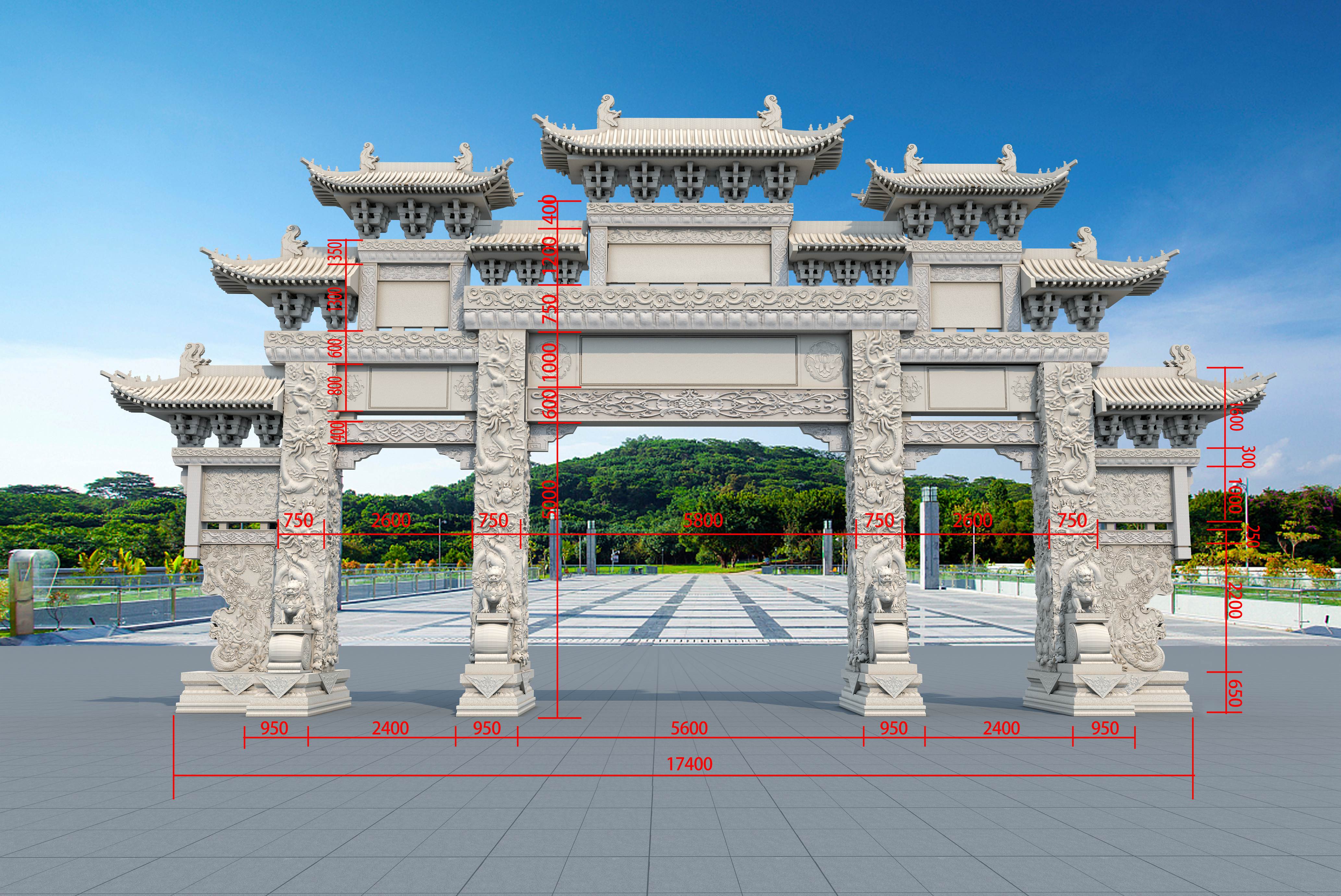 石牌坊制作工藝