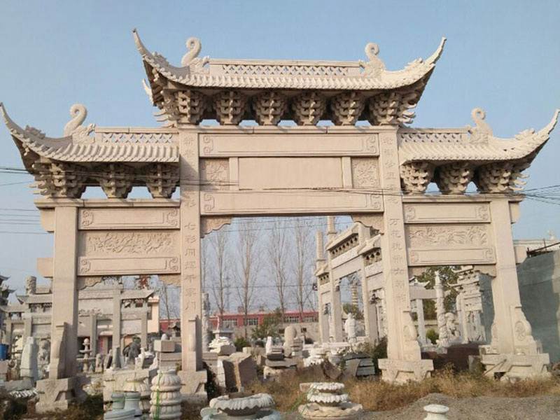 三門三樓村莊石牌樓價格