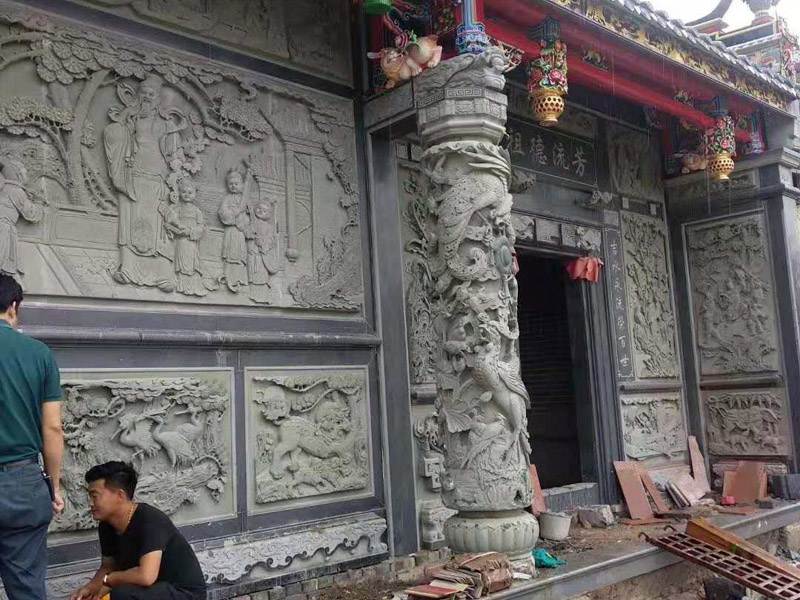 石雕盤龍柱廠家