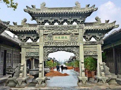 石雕欄桿、石拱橋、石欄桿