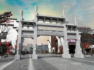 石雕欄桿、石拱橋、石欄桿