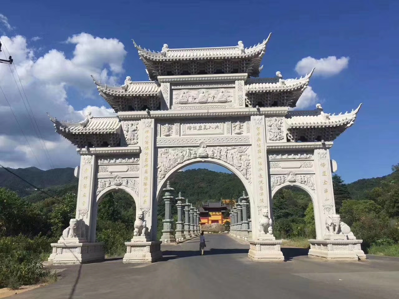 石雕欄桿、石拱橋、石欄桿