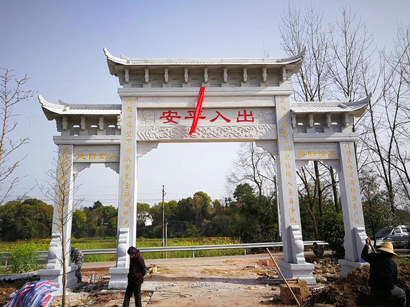 石雕欄桿、石拱橋、石欄桿