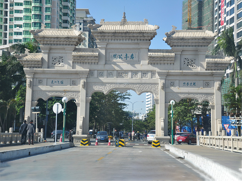 石雕欄桿、石拱橋、石欄桿